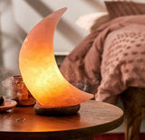 Moon Shaped Himalayan Salt Lamp
